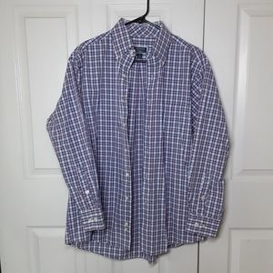 Brand new club room plaid button up shirt Men's Size 16